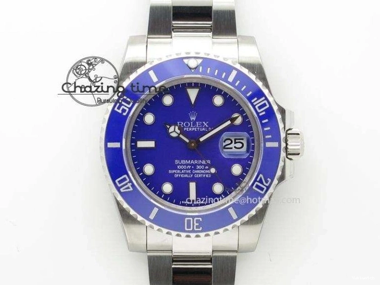 Submariner Ceramic Bp LB Edition 316L Best Dial SA3135 Blue Maker 1:1 V2 Blue on 116619 SS Bracelet 0411